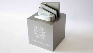 award seat aluminium look 3d print lasergravure